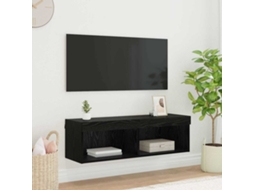 Vidaxl Armário De Tv De Parede 100 X 30 X 30 Cm Carvalho Preto