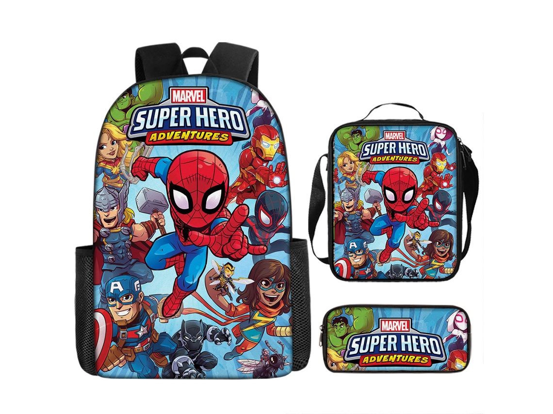 Conjunto Mochila Escolar 3 Peças, Masculina, Aulas