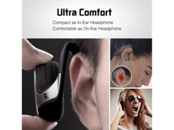 Lurelia Auscultadores Bluetooth Sobre A Orelha Dobráveis Com Microfone Leves Para Desporto