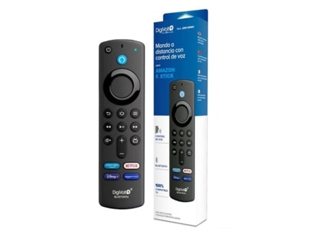 Comando/Controlo Remoto com Controlo de Voz para Televisão Amazon Fire Stick DIGIVOLT Amz-66Mic Preto