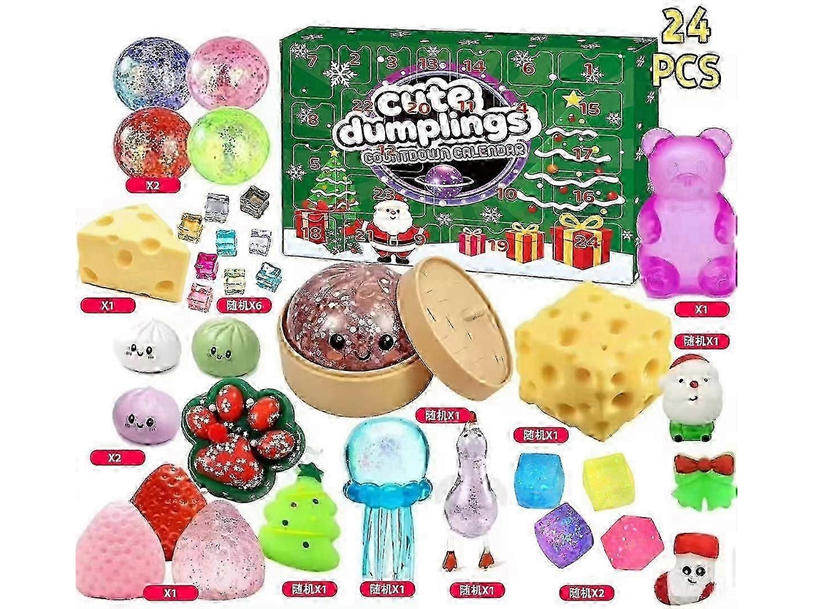 Calendário Do Advento Com 24 Brinquedos Macios