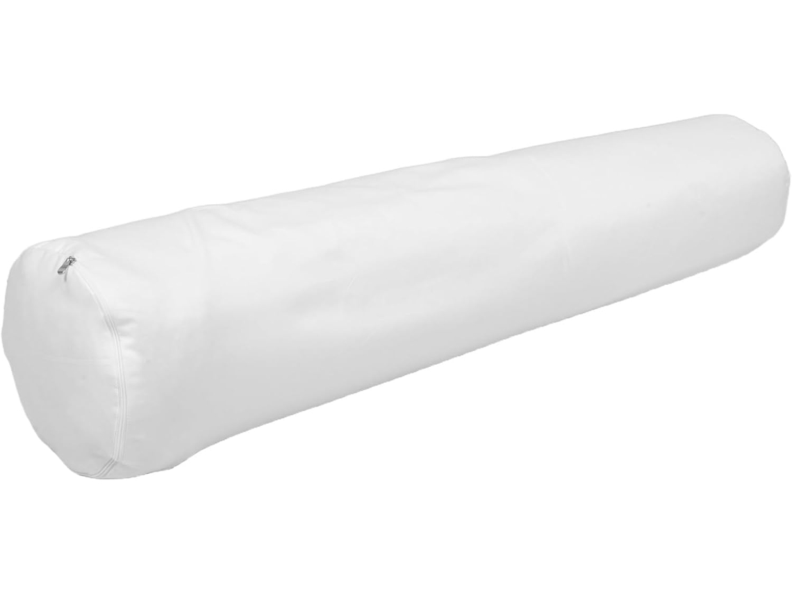 Fronha Redonda de Material Fácil Cuidar, 15x60cm, com Zíper e Bordas Reforçadas, para Travesseiros CHABERLU