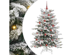 Conjunto 1 Árvore De Natal Artificial Vidaxl Branco Polietileno (150 Cm)