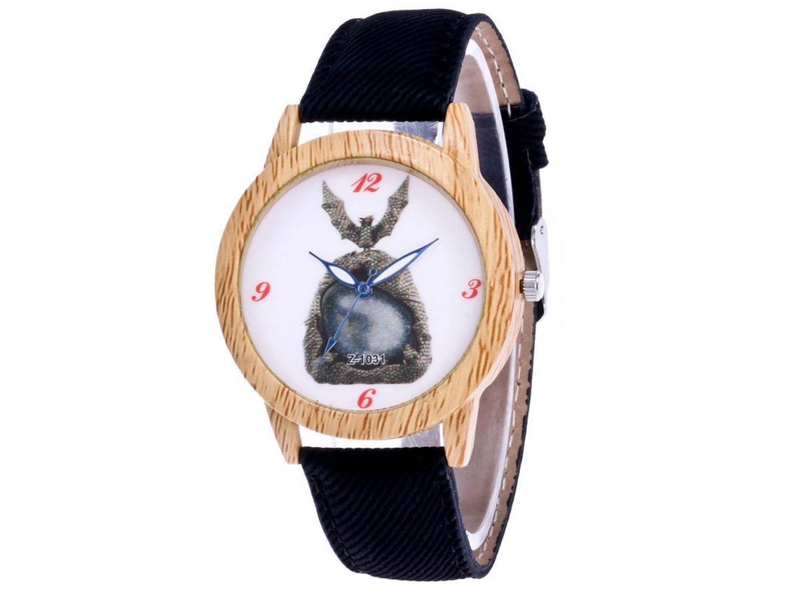 Reloj De Cuarzo Casual Para Hombres, Mujeres Y Niñas Con Correa De Denim Negro