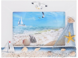 Porta Retratos Madeira Estilo Mediterrâneo Elegante 15 Ideal Decoração Cm Mesa Casa GOKOCO