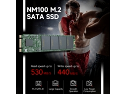 Lexar Nm100 256gb M.2 Sata Iii Ssd Interno De Alta Velocidade E Baixo Consumo De Energia 530mb/s De Leitura