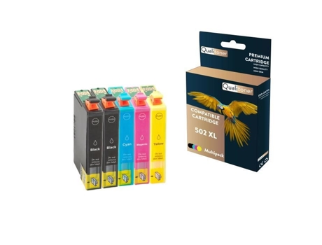 Cartuchos Compatíveis Para Epson 502 Xl 502xl Preto Ciano Magenta Amarelo Para Epson Expression Home Xp 5100 Xp Qualitoner (x2)