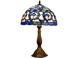 Abajur De Mesa Tiffany Baroque, Luminária De Cabeceira Para Quarto, Abajur Artesanal, Luminária De Leitura Para