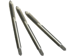 Conjunto De 3 Machos Rosca Manual Em Aço Liga Nf Nº 10-32, Com Base Reta E Haste Quadrada, Para Reparos Automotivos E De