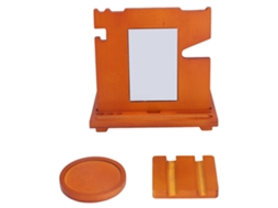 Base De Madeira Para Celular, Suporte Multifuncional E Resistente Para Guardar Relógios, Óculos E Chaves, Organizador De Mesa.