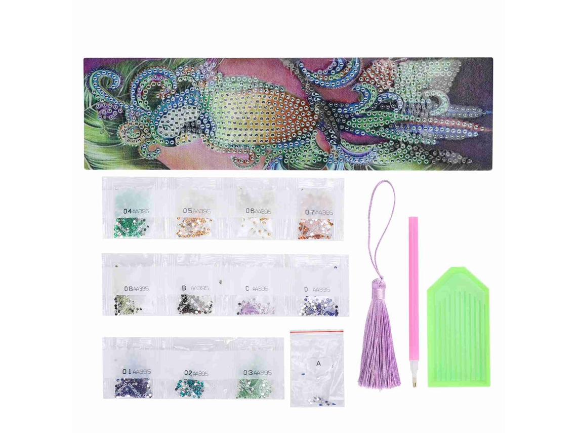 Marcador de Livro Diamante Pintura Borla Aves Diy