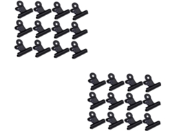 Conjunto Magiclulu com 60 clipes de metal para anotações e documentos, ideais para mesa, casa e restaurantes.