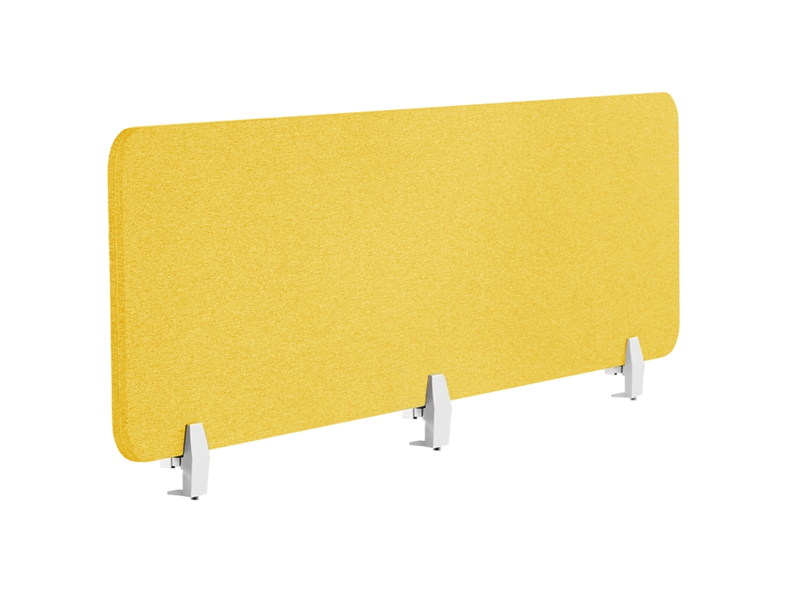 Divisória de secretária BELIANI Wally de Poliéster Amarelo 180x2x40