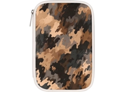 Estojo Lápis Com Textura Militar Abstrata, Organizador De Material Escolar, Estojo Lápis Com Estampa Camuflada