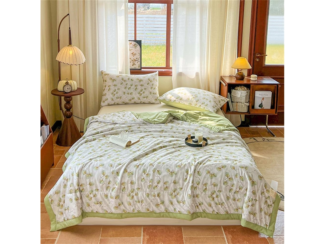 Colcha Acolchoada Fansu Capa de Cama Manta para Ar Condicionado Edredom Microfibra Conjunto Sofá Cobertor Toda