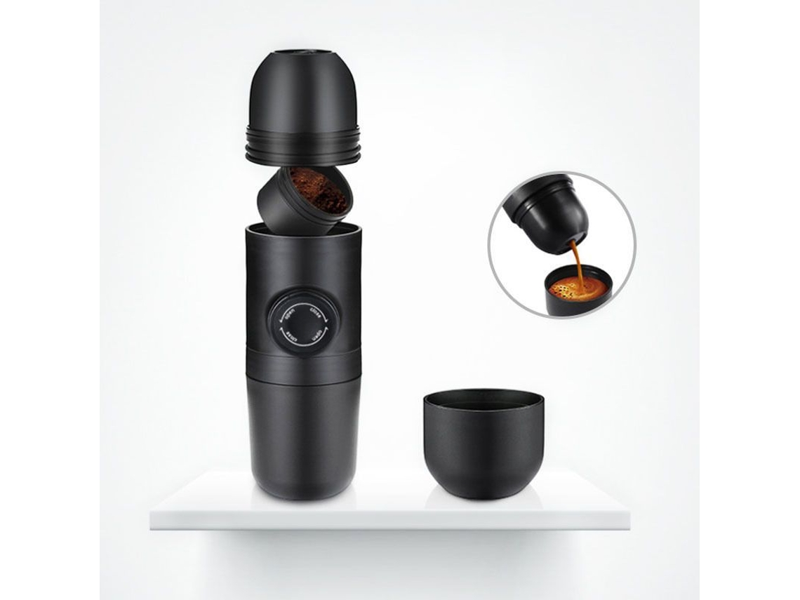 2026-cafeteira Manual Portátil De 70ml, Mini Cafeteira Para Café Moído, Espresso Portátil Para Acampamento E Caminhada