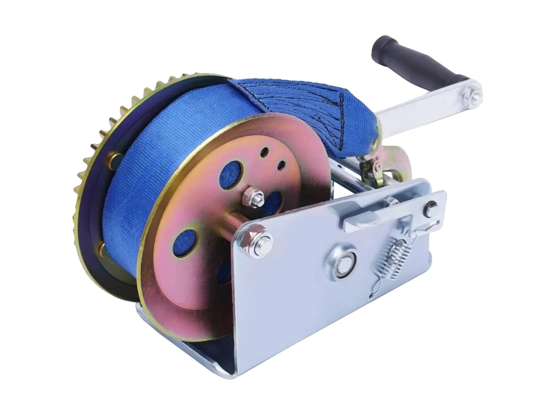 Guincho Manual, Capacidade De Carga De 1588kg, Relação De Transmissão Dupla, Azul