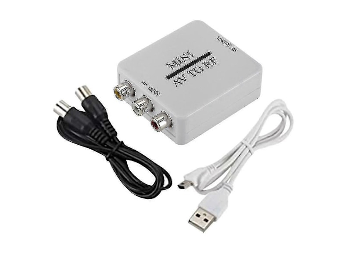 Cabo De Vídeo Composto Rca/a/v Para Rf/coaxial/ Conversor Coaxial Compatível Com Modulador Tv P20250110731