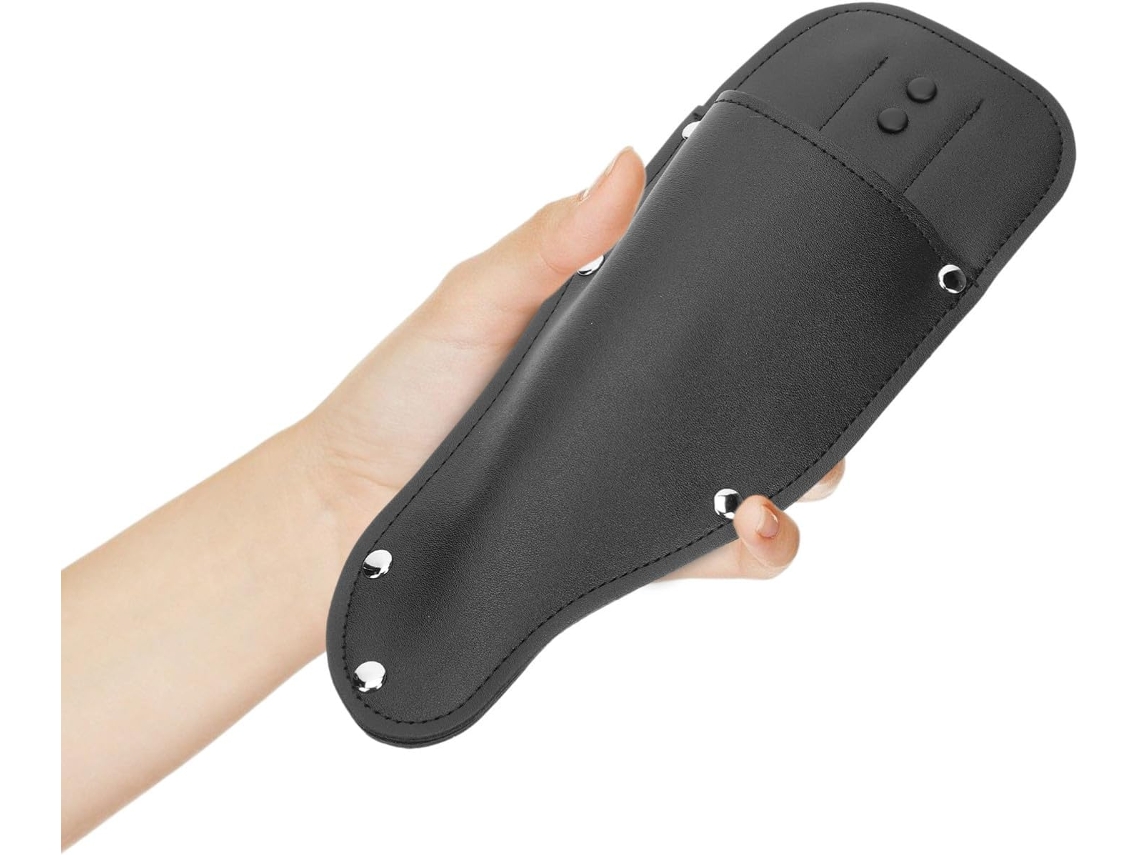 Estojo Para Tesoura De Poda Em Pu Preto Com Cinto