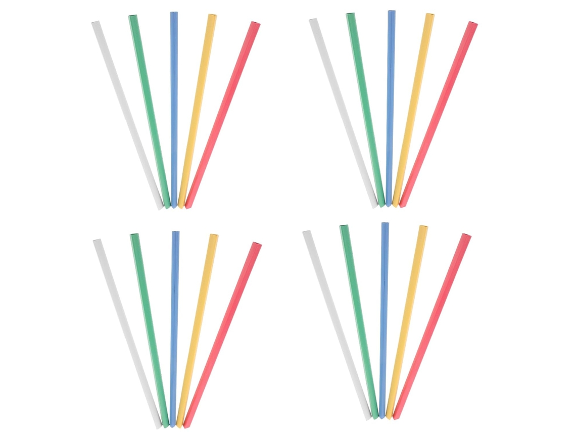 Pacote com 30 Healeved Barras Deslizantes de Plástico 9 Cm, Peças Multicoloridas, Clips para Pastas A4, Acessó