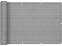 Tela De Privacidade, Guojun, 80 X 300 Cm, Hdpe, Respirável, Resistente Aos Raios Uv, Cinza, Para Varanda