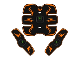 Estimulador Muscular Abdominal Ems, Equipamento De Treinamento De Braço E Abdômen, Cor Laranja Slowmoose