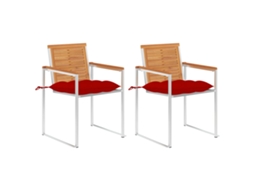 Garden Chair, Garden Chairs Vidaxl Vermelho Madeira De Acácia (n/a)