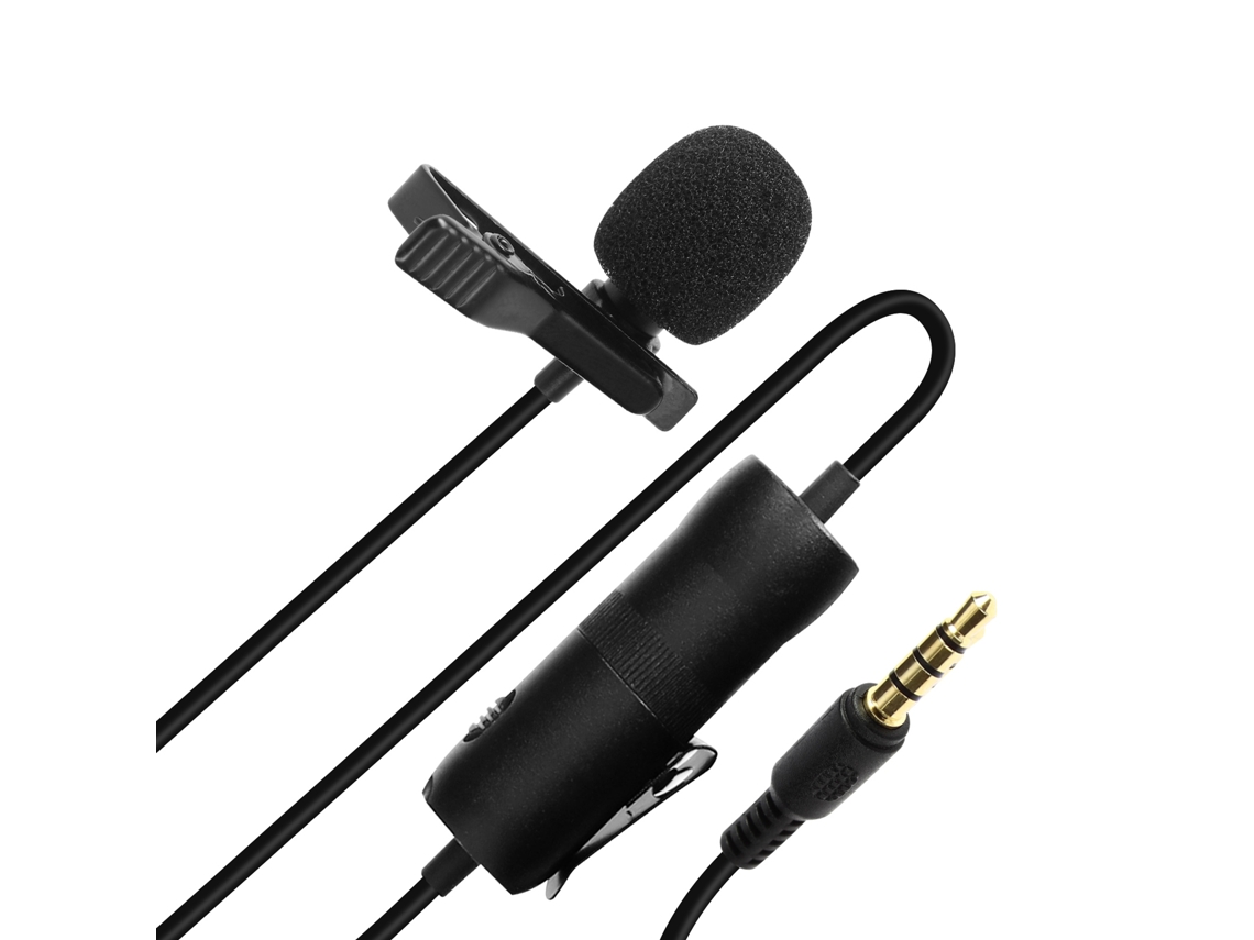 Micro Gravata de 3.5Mm Omnidireccional com Pã¡Ra-Brisas PULUZ de 6M