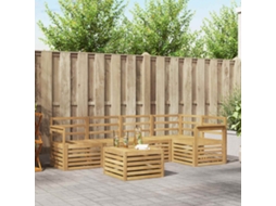 Vidaxl Conjunto De Sofás Para Exterior 6 Unid. Branco