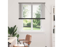 Vidaxl Cortina Veneziana Cinza Prata 150 X 110 Cm 25 Mm Pvc