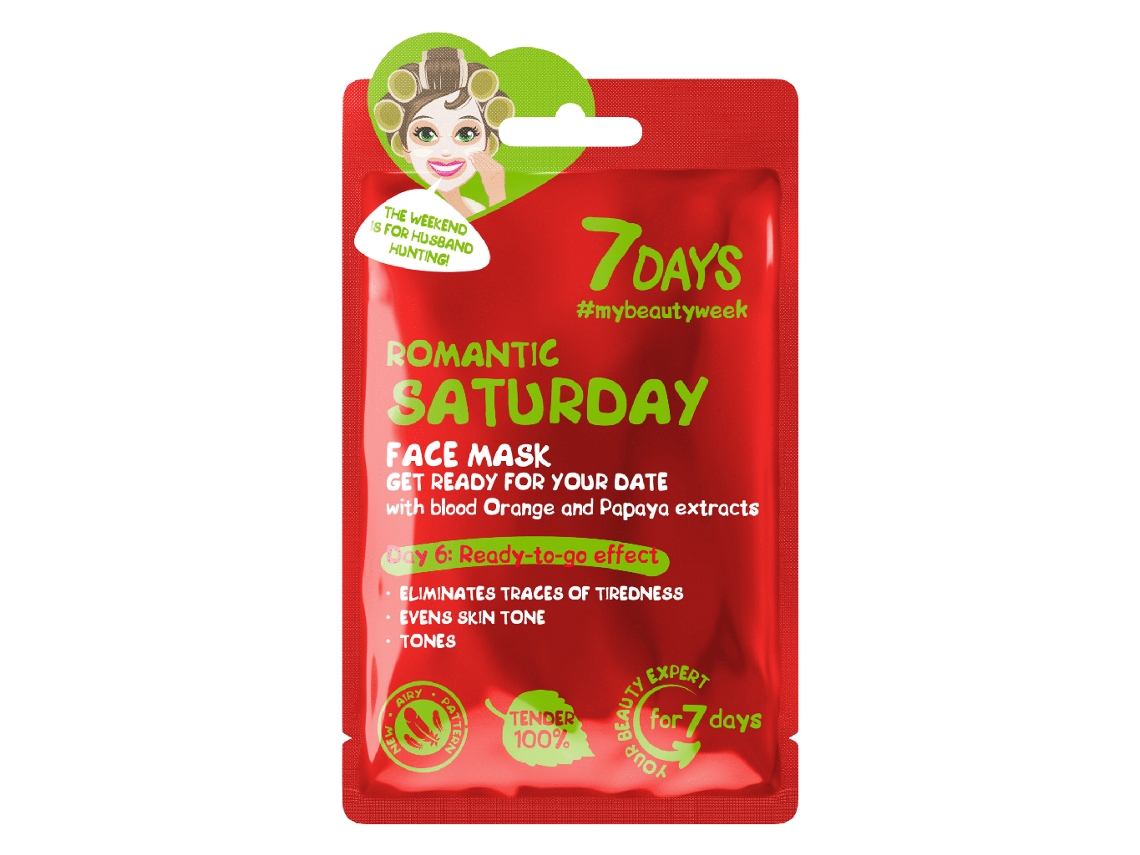 Máscara Facial My Beauty Week Romantic Saturday 7DAYS emb. 1 un
