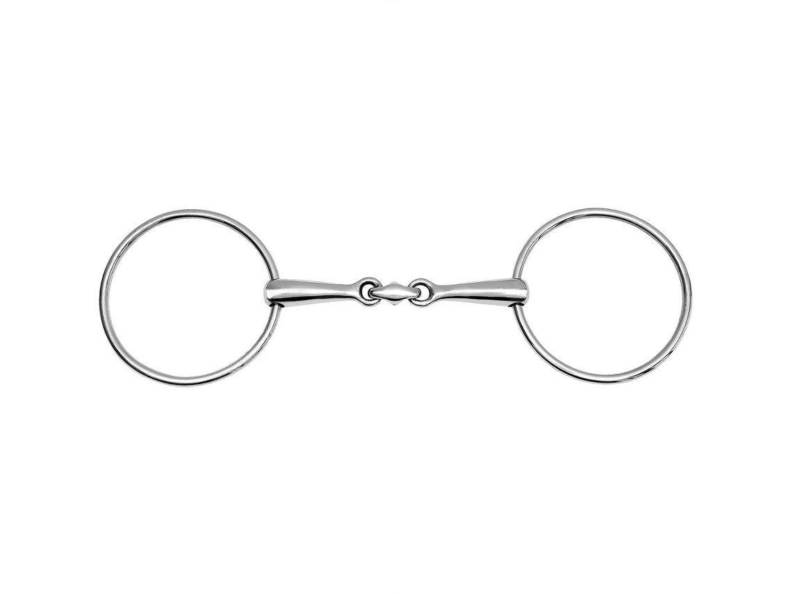 Snaffle Anatômico Double Break 16 Mm Prateado 125 Mmfeeling