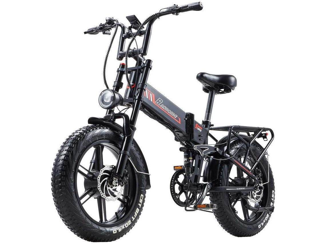 Bicicleta eléctrica RANDRIDE YX20M Plus 48V 2000W Dual Motors E bike com travões hidráulicos e garfo de ombro duplo