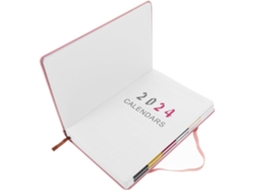 Agenda Diária Portátil Rosa Leve, Ideal Para Estudantes E Para O Escritório Agenda De Bolso Delicada E Prática Para Gokoco