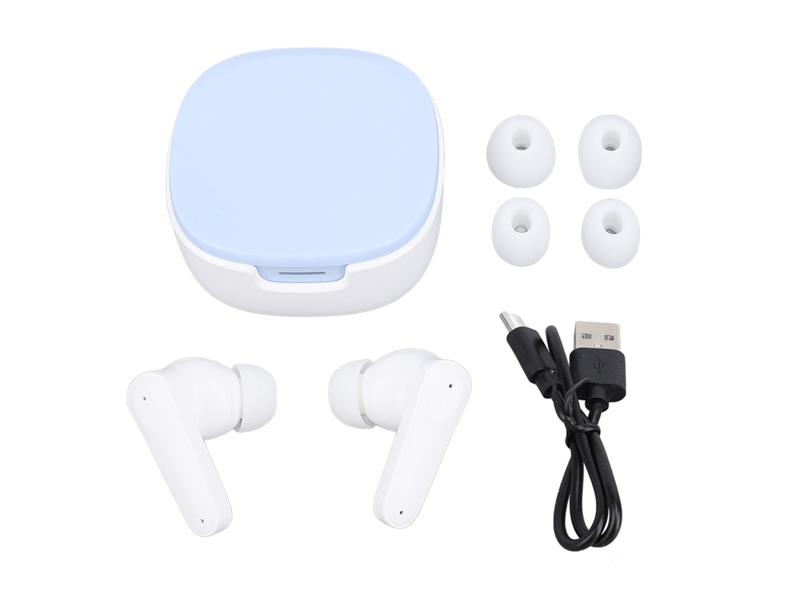 Fone Tradutor Bt Intra-auricular Multilíngue Azul Branco