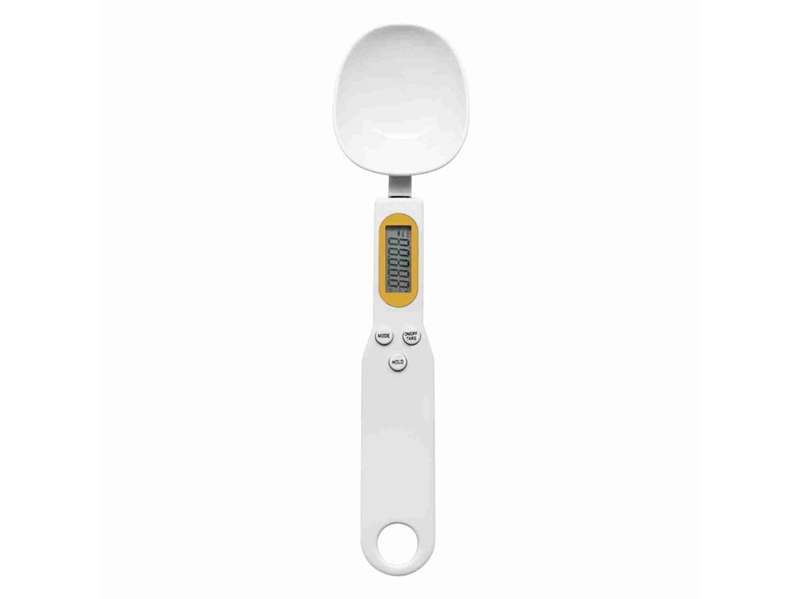 Balança colher digital de cozinha YURU, 500g/0.1g, LCD, função tara, unidades variáveis
