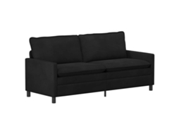 Conjunto de Sofás 2 Pcs Preto Veludo SYFAX