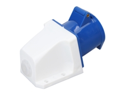 Plug Industrial Fêmea 3 Pinos Ip44 À Prova D'água 16a/32a 220‑250v Azul e Branco
