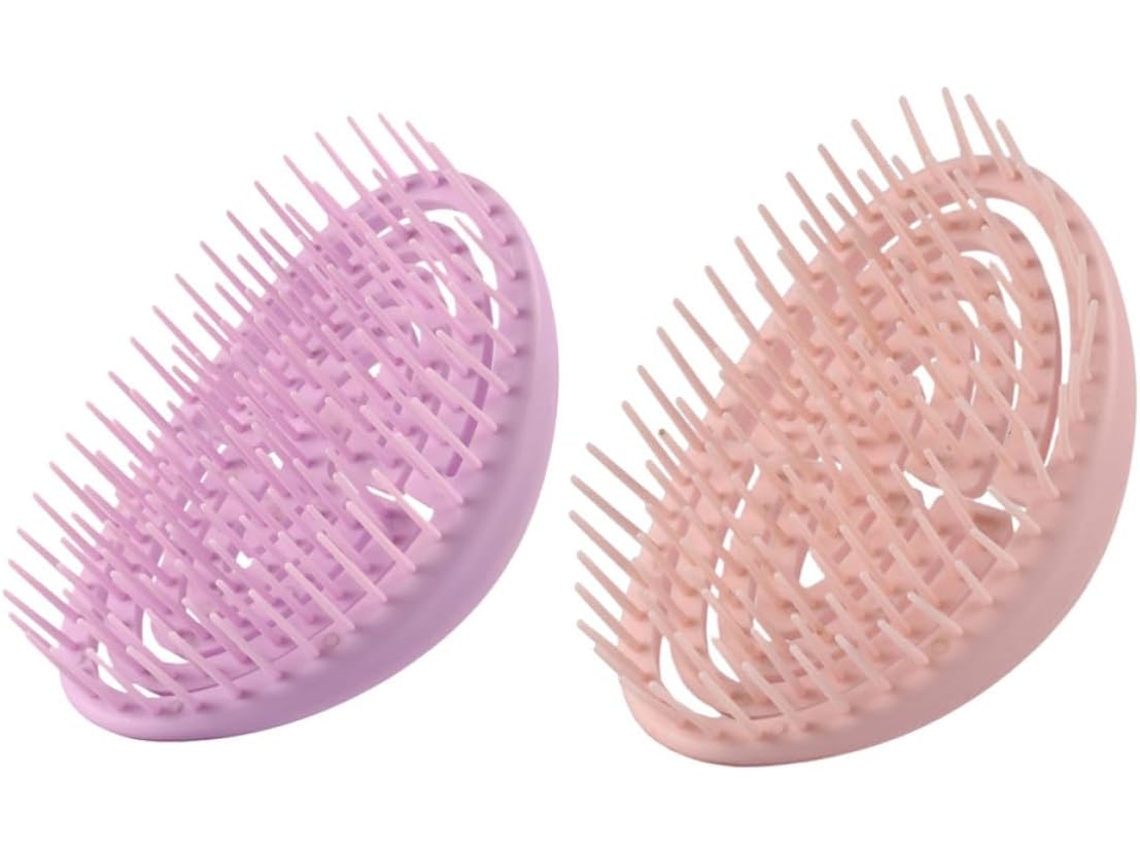 Escova De Massagem Capilar Com Design Antiderrapante E Cabo Firme, Pente