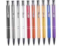 Conjunto De 10 Canetas Esferográficas, Rollerball Retráteis, Em Aço