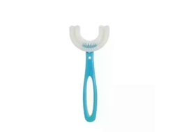 Escova de Dentes Infantil em Formato U com Desenho Animal, para Bebês Limpeza Bucal 360 Graus e Mordedor Silicone. GOKOCO