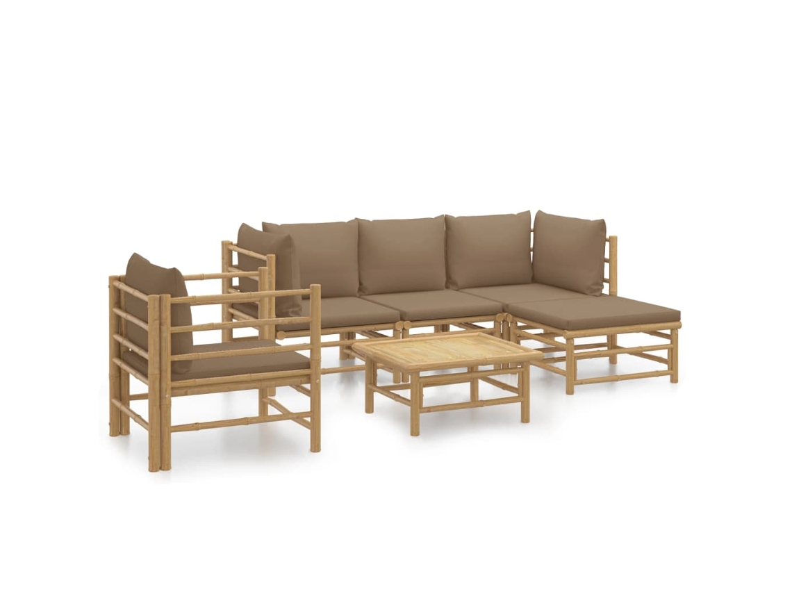 Garden Lounge Set, Garden Lounge Sets Vidaxl Marrom Bambu (n/a)