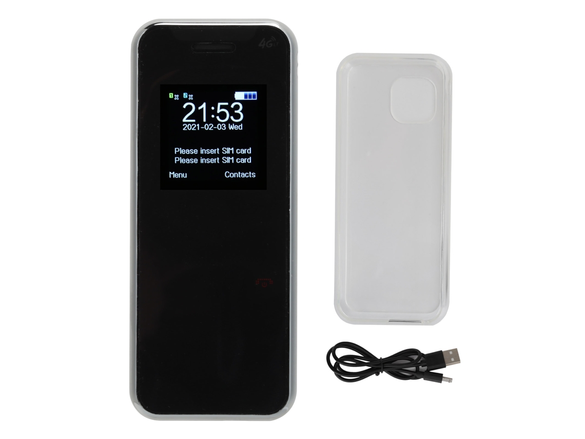 Mali telefone Móvel Portátil Mini Infantil com Cartazes Duas Chips 32mb+32mb Bateria 2600mah Azul