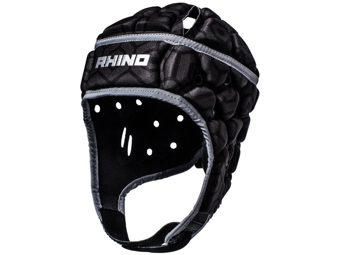 Protetor De Cabeça Rhino Pro Rugby Preto Tamanho Adulto G