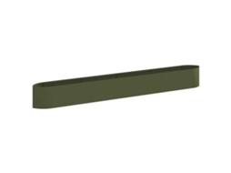 Conjunto 1 Jardineira Elevada Vidaxl Verde-azeitona Metal (380 X 40 X 40 Cm)