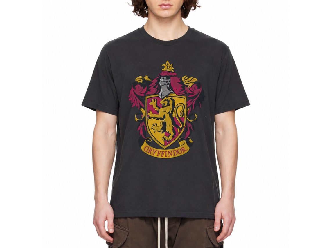 Rockinstone Harry Potter Gryffindor Black T-shirt Size:s