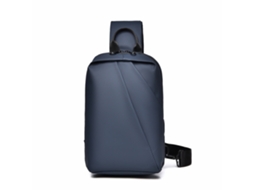 (azul) Bumbum Resistente À Abrasão E À Água De Grande Capacidade, Pequeno Pacote Comercial Para Homens, Mochila Multifuncional Para Ombro