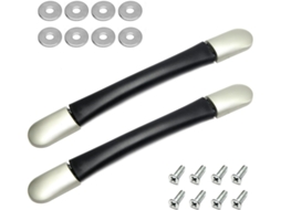 Alça De Puxar Bagagem, Conjunto De 2 Peças, Alça Lateral De Plástico Mala Viagem, Preta, Rb 038a, 260x31x20mm