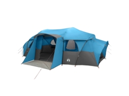 Conjunto 1 Barraca Familiar Vidaxl Azul Poliéster (10 Pessoas)