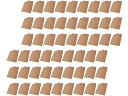 Pacote com 100 Alipis Envelopes de Papel Kraft Cáqui, Versáteis e Fáceis Armazenar, para Cartões Cds em Evento